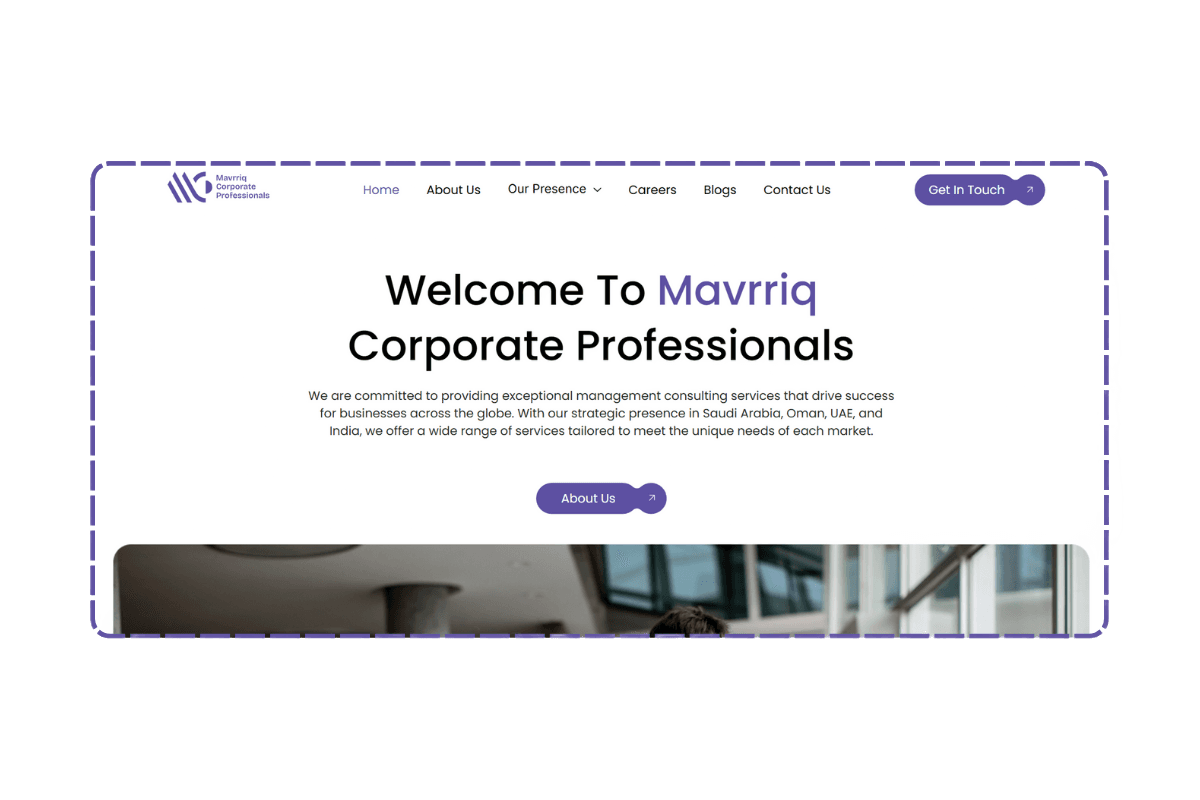 Mavrriq consulting site by Lazim MV, Lazim Latheef portfolio work